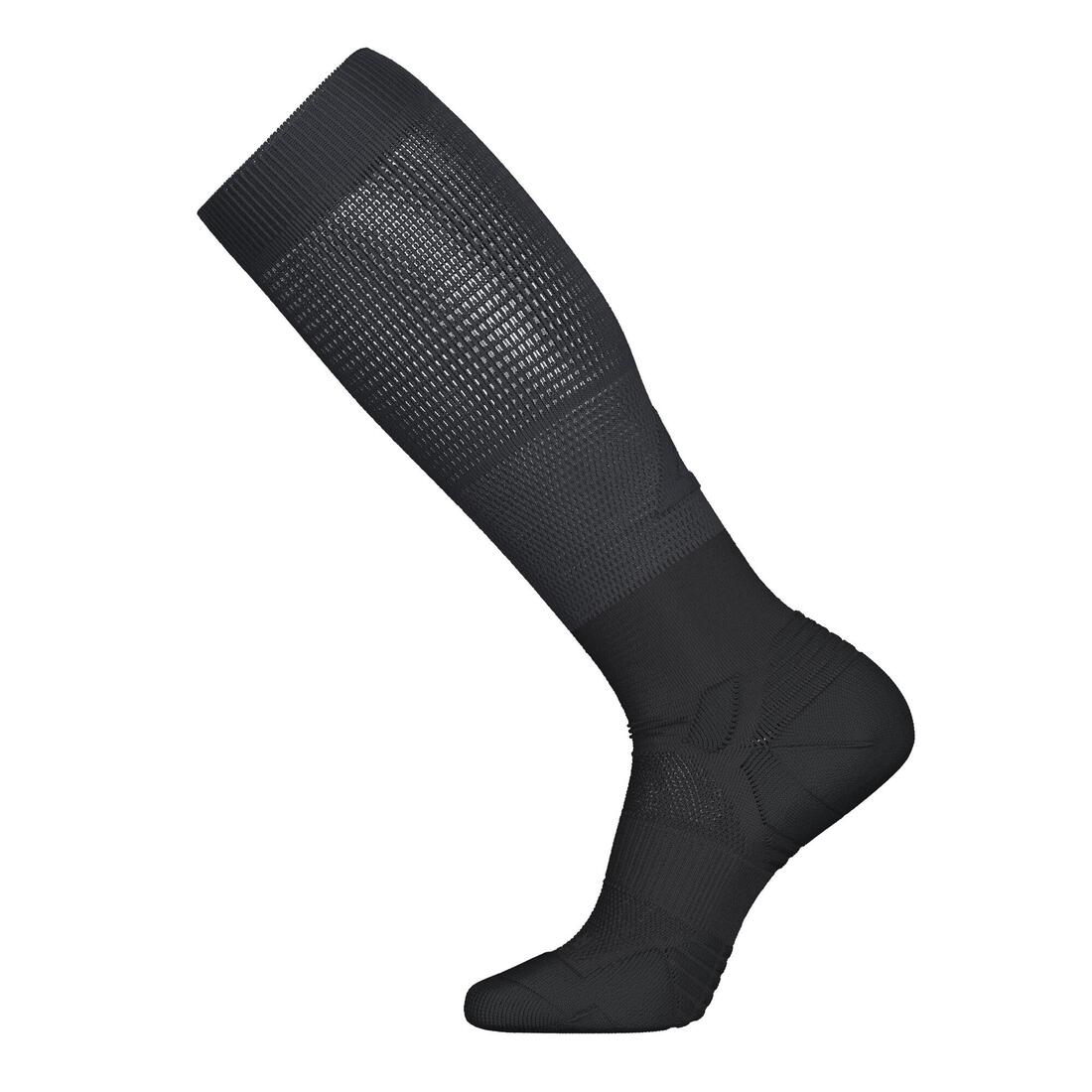 Calcetines de compresión de running negros Kiprun 500 - Image 10