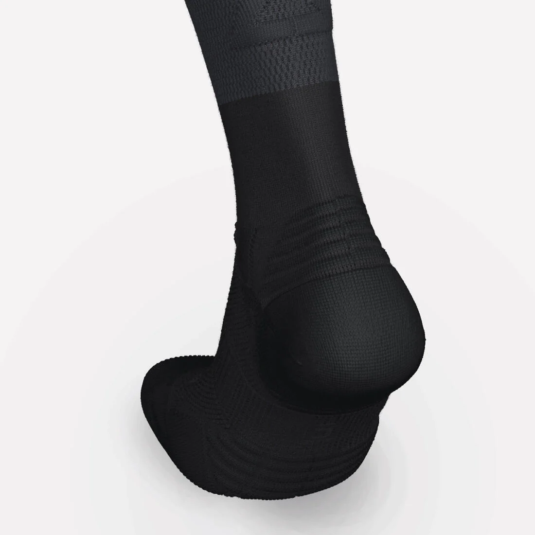 Calcetines de compresión de running negros Kiprun 500 - Image 8