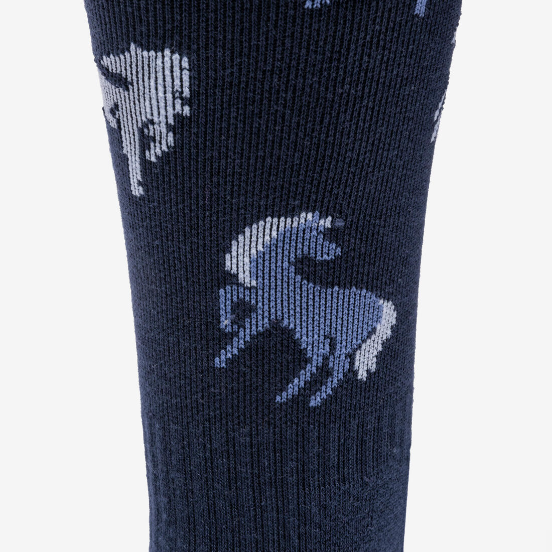 Calcetines de equitación azul verdoso y para niños SKS 500, paquete de 2 - Image 17