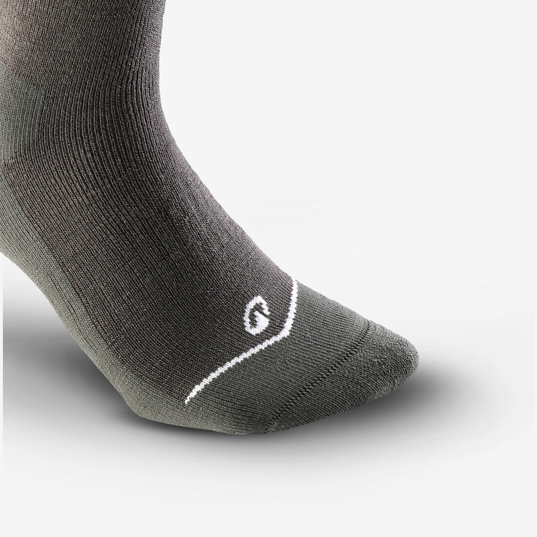 Calcetines de esquí cálidos grises para adulto 100 - Image 2