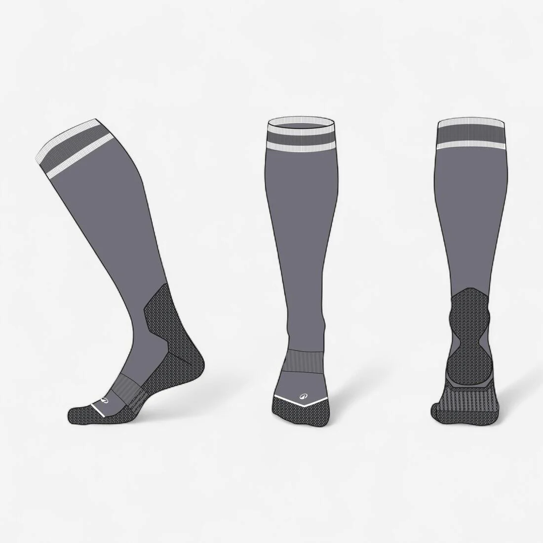 Calcetines de esquí cálidos grises para niños 100 - Image 5