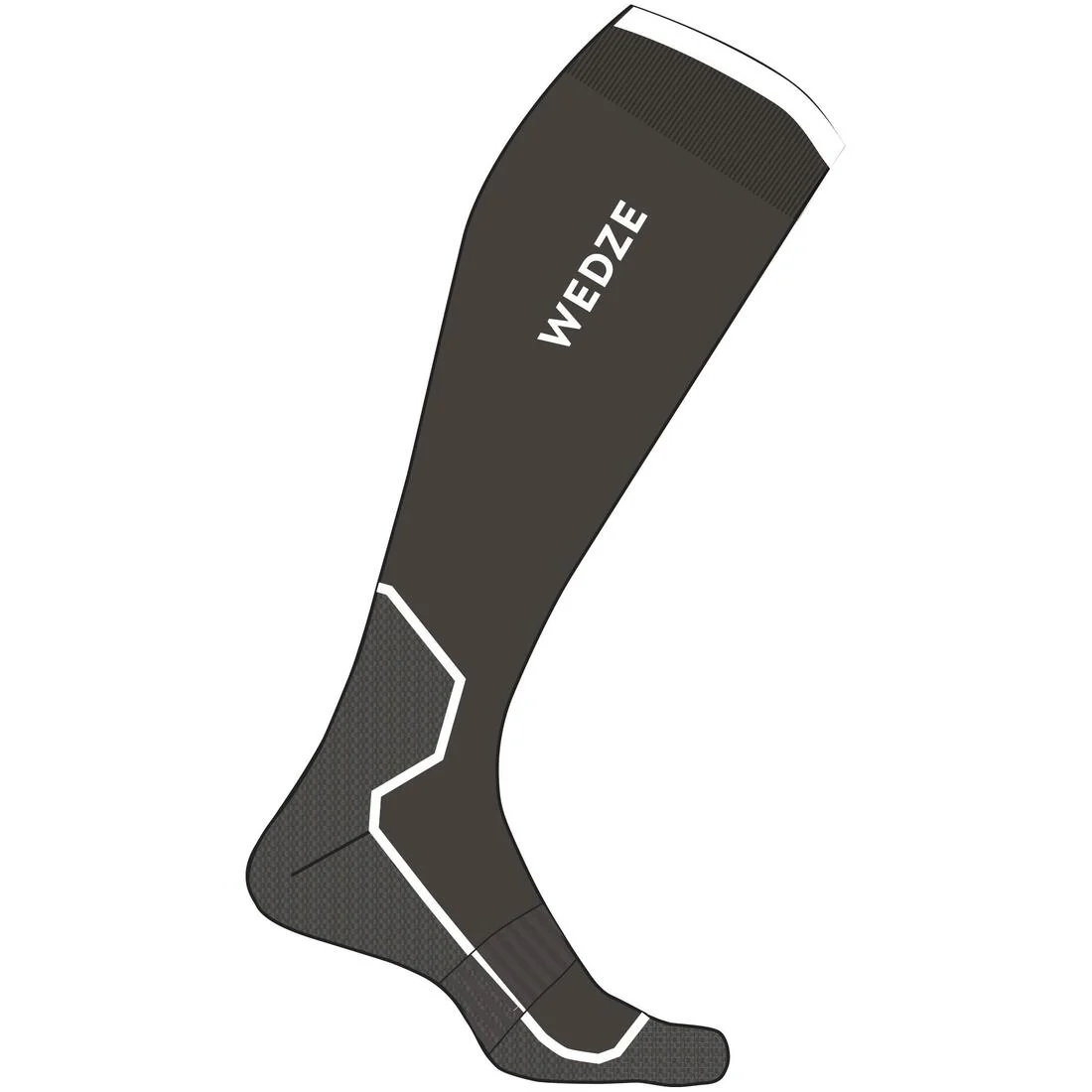 CALCETINES DE ESQUÍ Y SNOWBOARD ADULTO - 100 - GRIS - Image 9