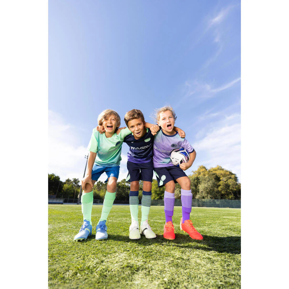 Calcetines de futbol con rinoceronte azul marino con Viralto Kids Roar - Image 12