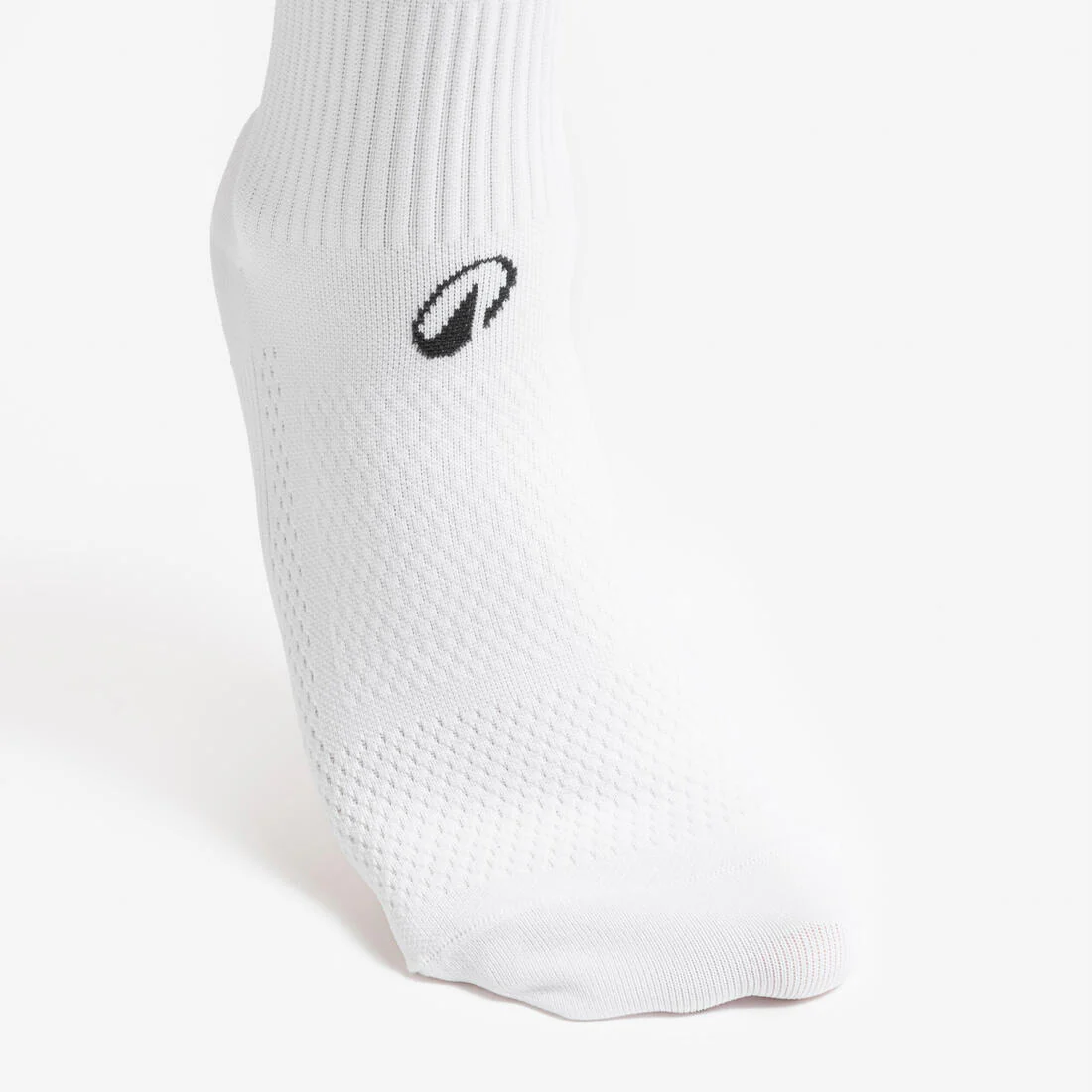 Calcetines de futbol cortos y antideslizantes blancos Viralto MiD - Image 6