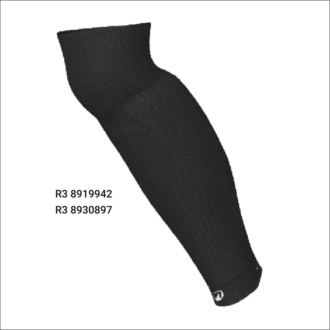 Calcetines de futbol sin pie negros para adulto Viralto