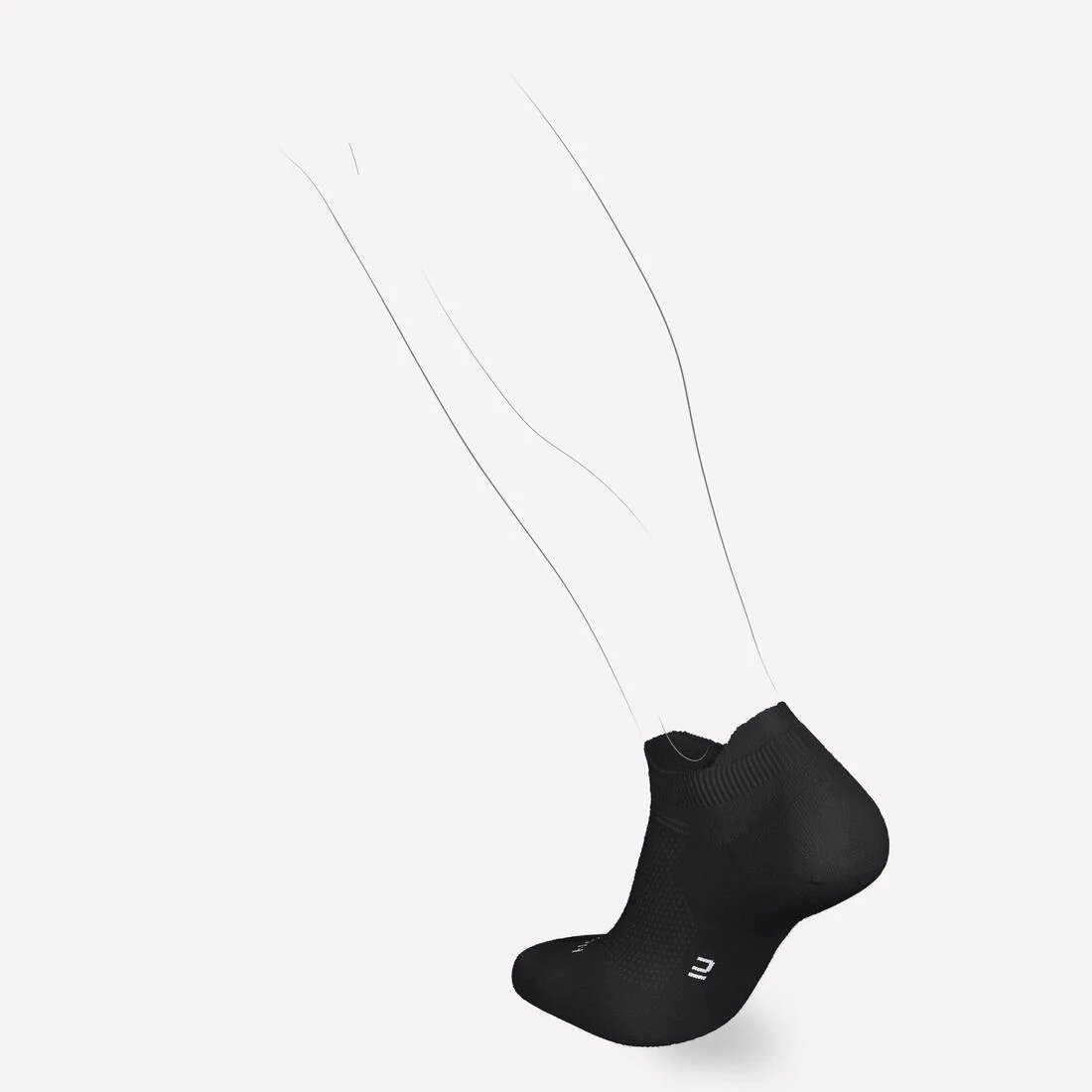 Calcetines de running finos e invisibles RUN500 (2 pares) - Image 18