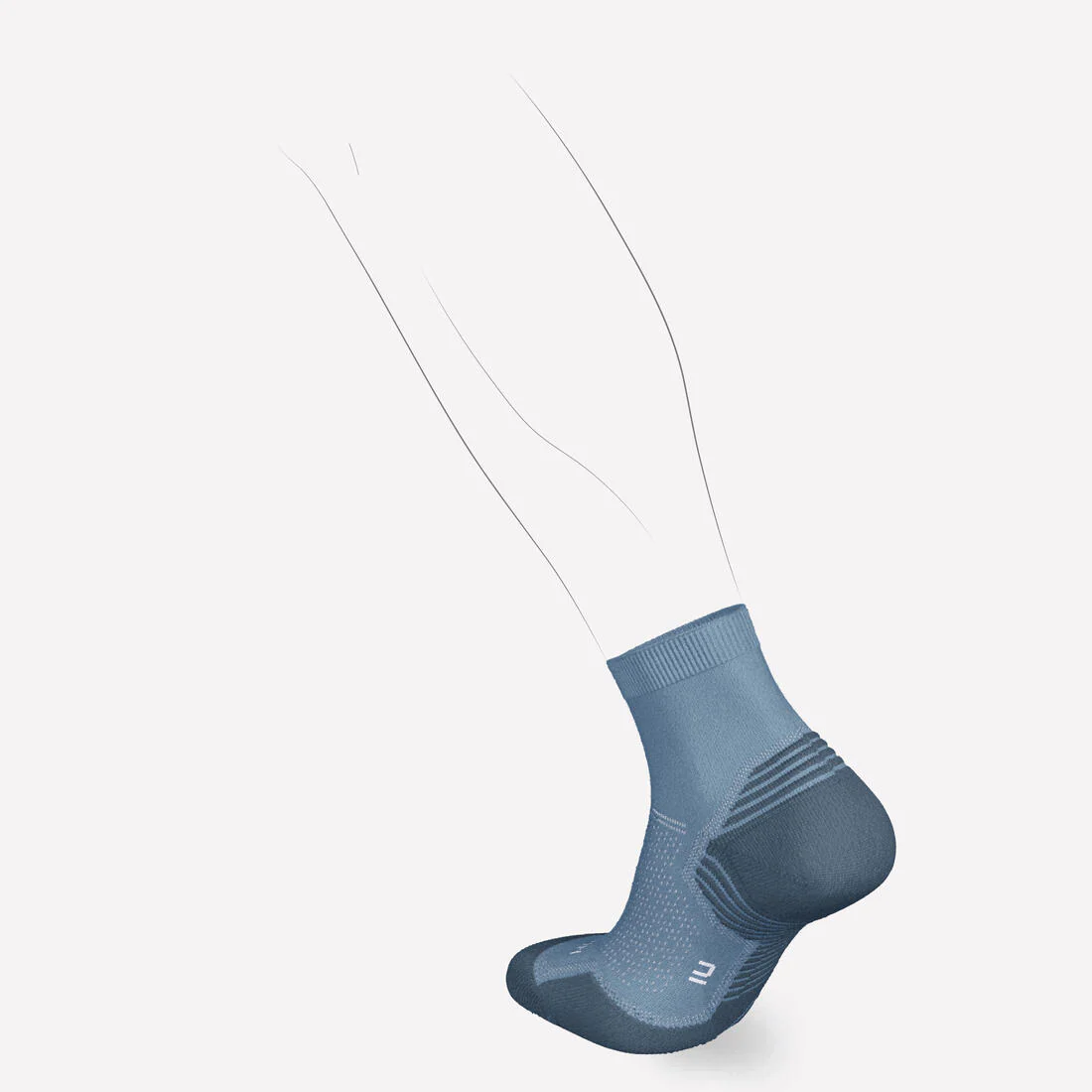Calcetines de running gruesos medios RUN500 (2 pares) - Image 9