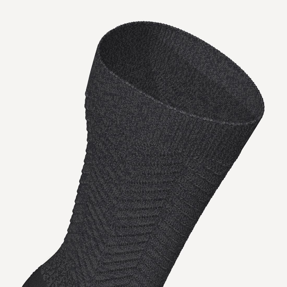 Calcetines de senderismo cálidos de altura media negros SH500 - Image 14