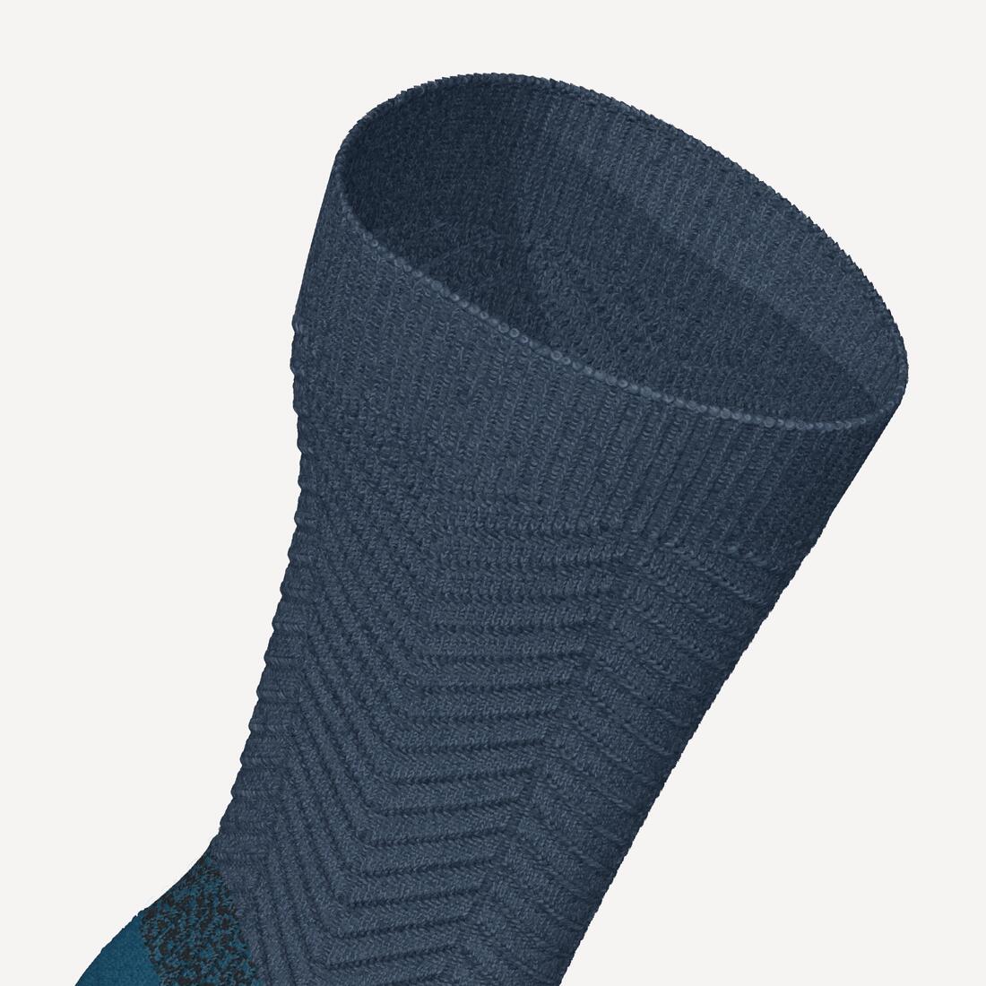 Calcetines de senderismo cálidos de altura media negros SH500 - Image 15