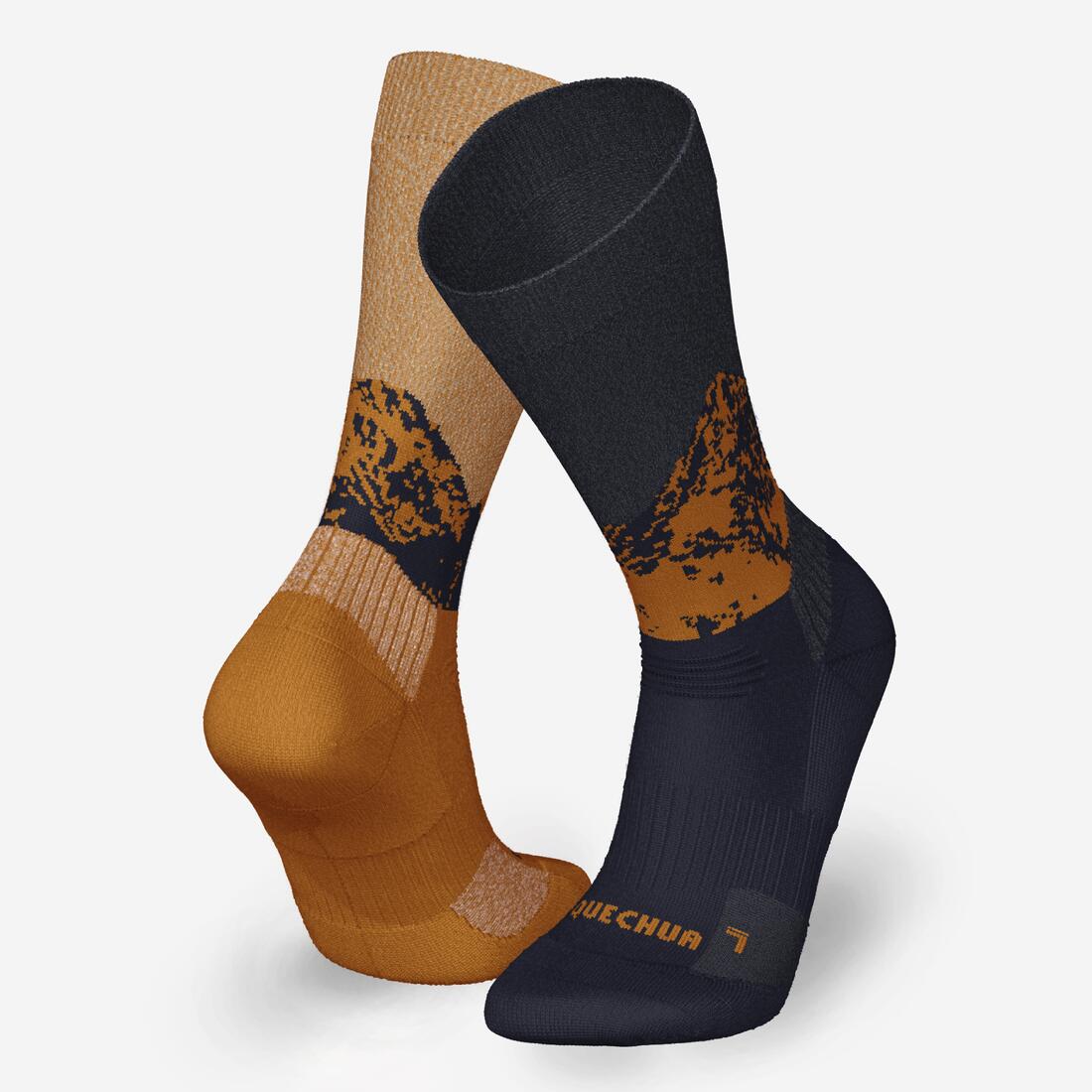 Calcetines de senderismo cálidos de altura media negros SH500 - Image 17