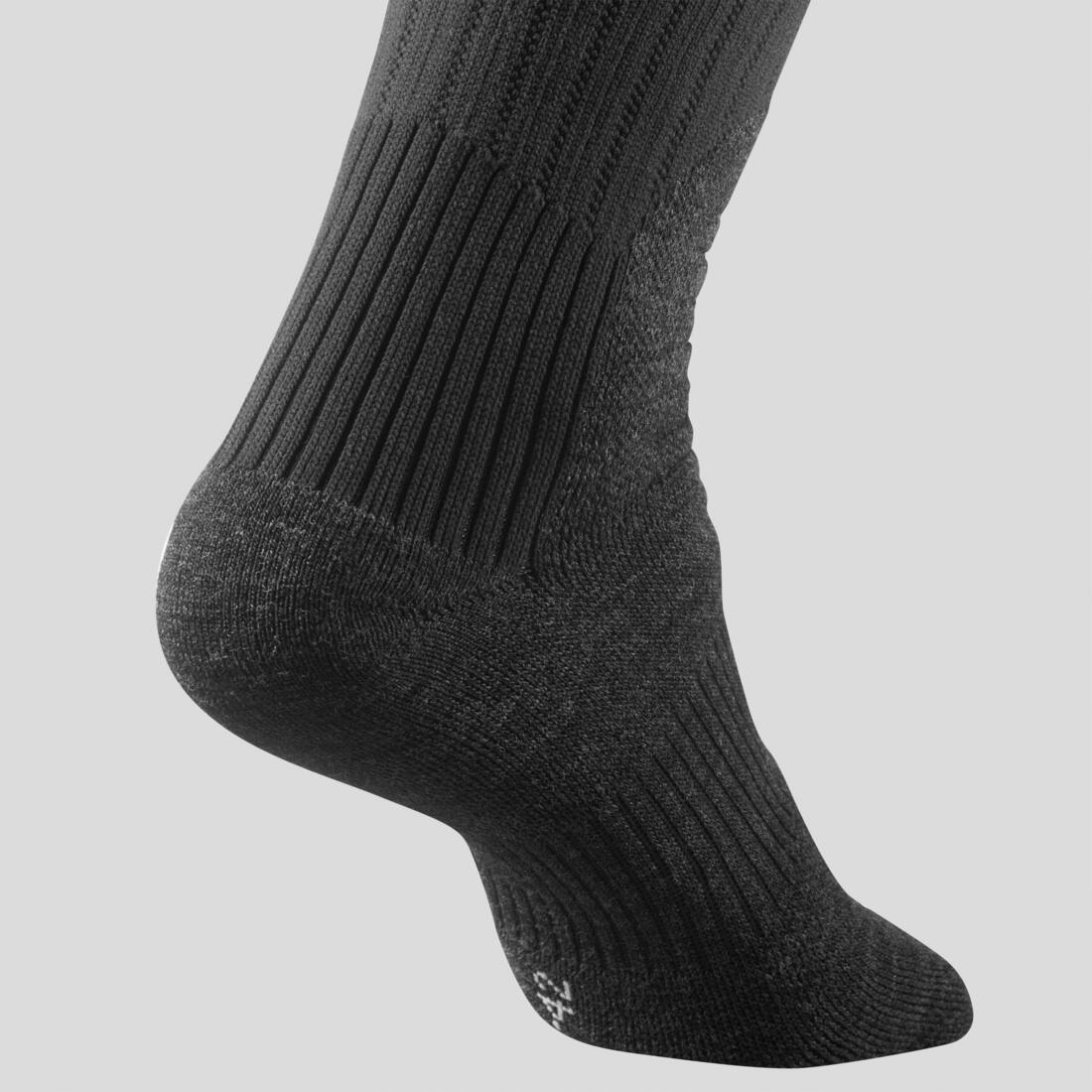 Calcetines de senderismo cálidos largos negros SH100 - Image 3