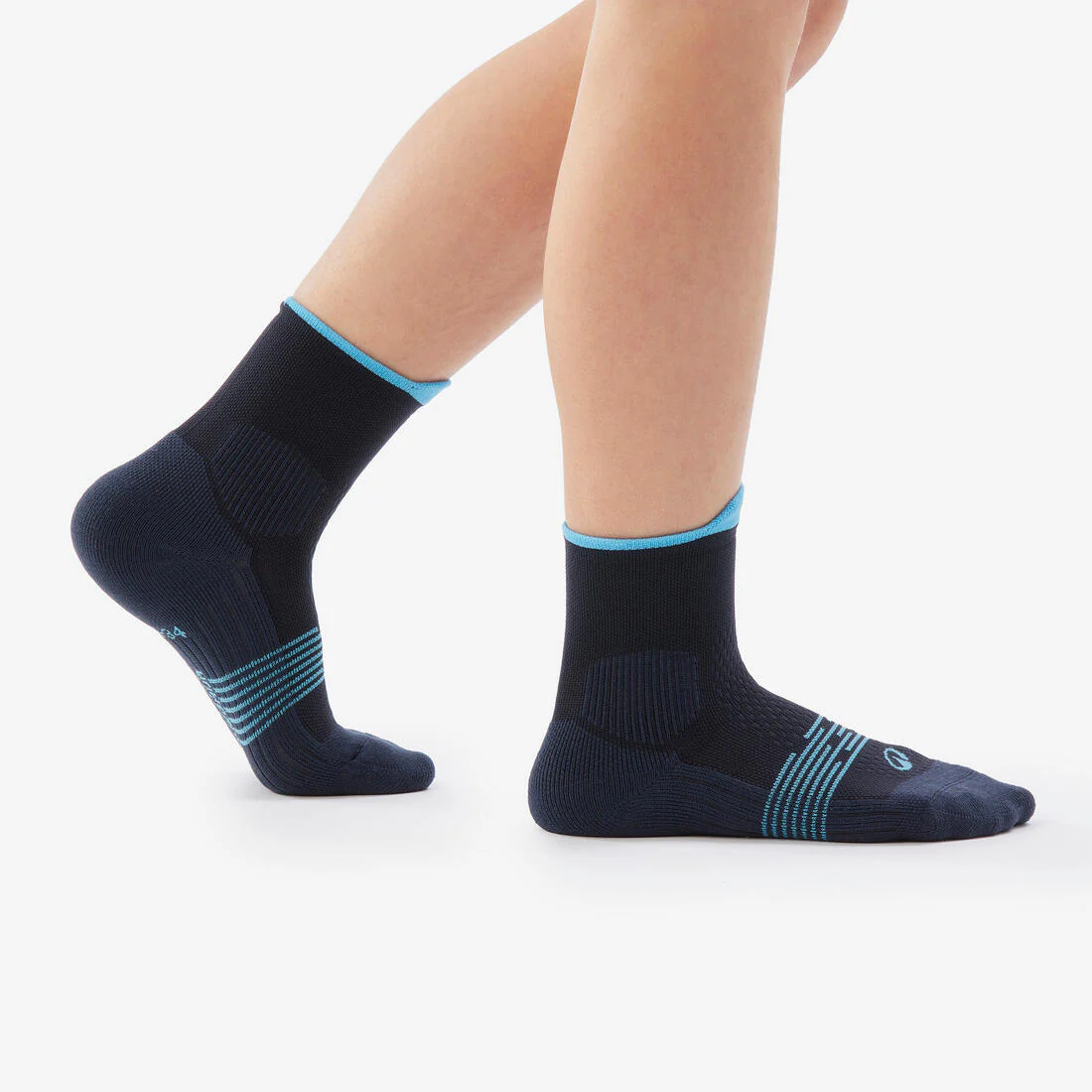 Calcetines de senderismo de altura media cafés para niños 500 (2 pares) - Image 14