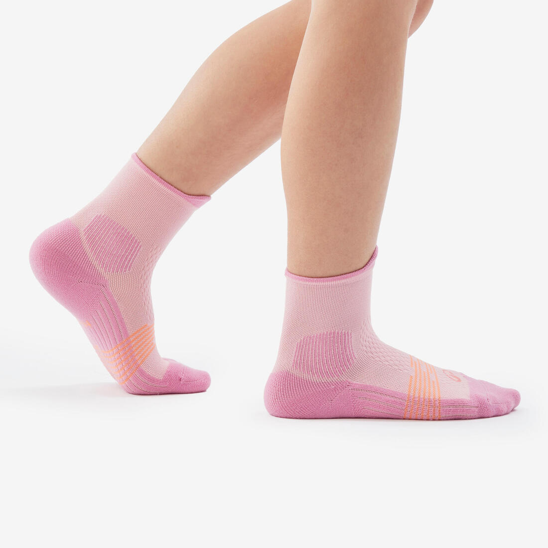 Calcetines de senderismo de altura media cafés para niños 500 (2 pares) - Image 18