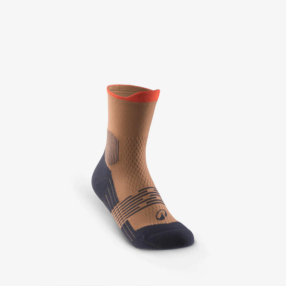 Calcetines de senderismo de altura media cafés para niños 500 (2 pares) - Image 5