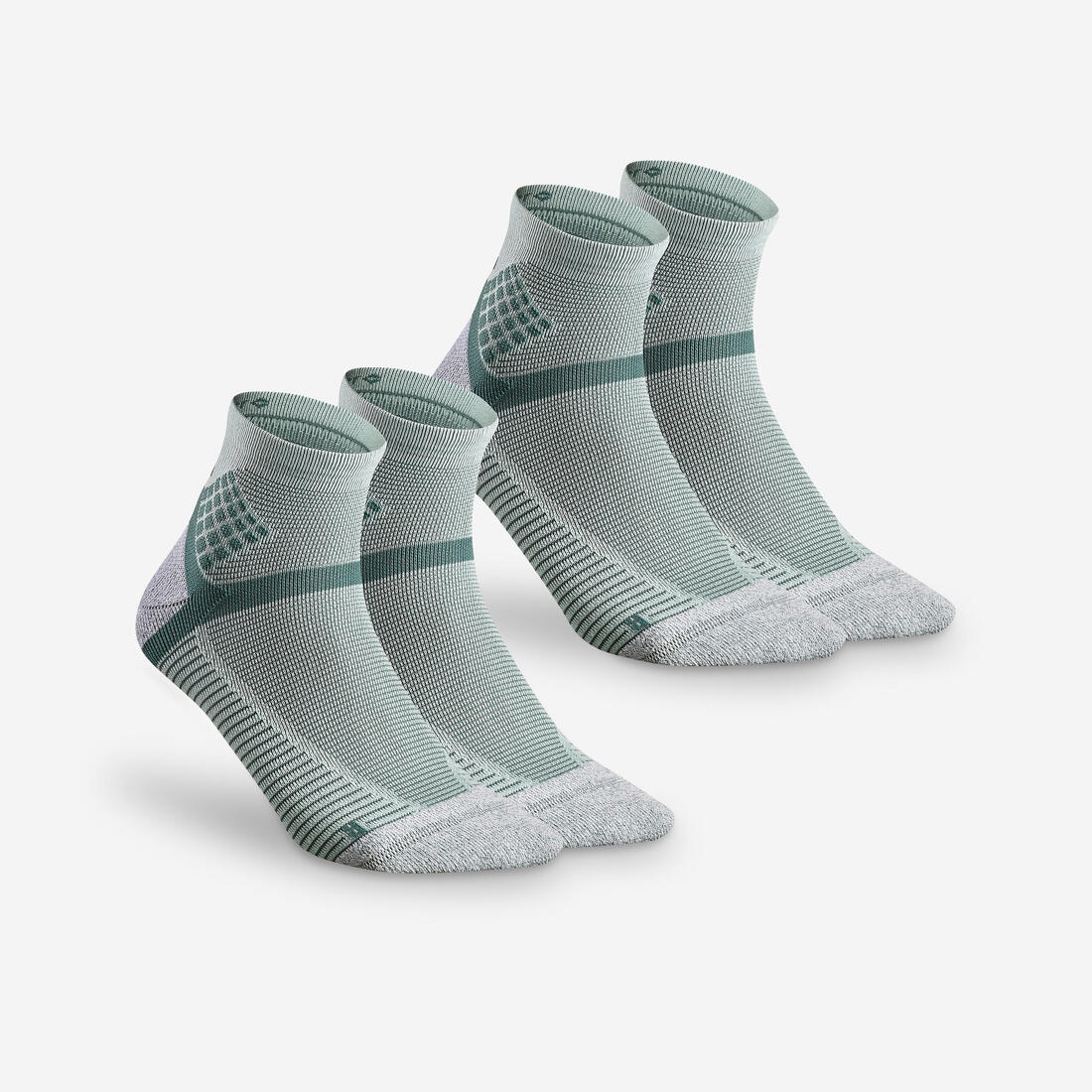 Calcetines de senderismo de altura media negros para adultos Hike 500 (2 pares) - Image 3