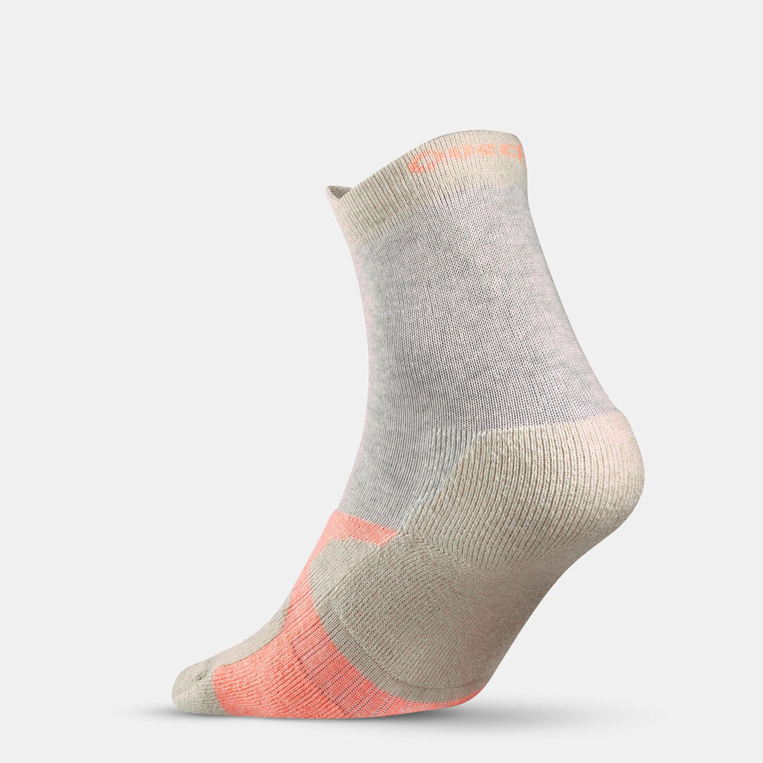Calcetines de senderismo de caña alta menta y beige para niños Crossocks x2 - Image 3