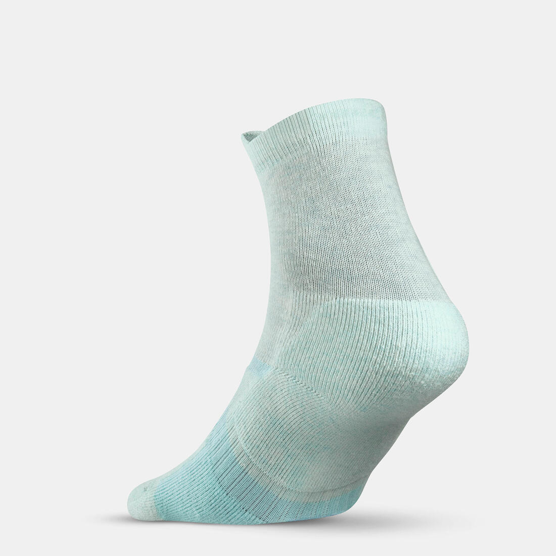 Calcetines de senderismo de caña alta menta y beige para niños Crossocks x2 - Image 7