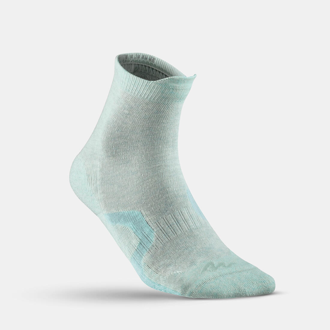Calcetines de senderismo de caña alta menta y beige para niños Crossocks x2 - Image 8