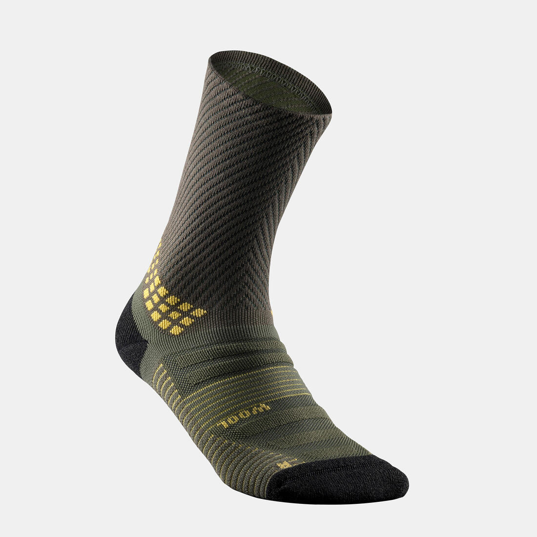 Calcetines de senderismo largos de lana grises para adultos Hike 900 (2 pares) - Image 11
