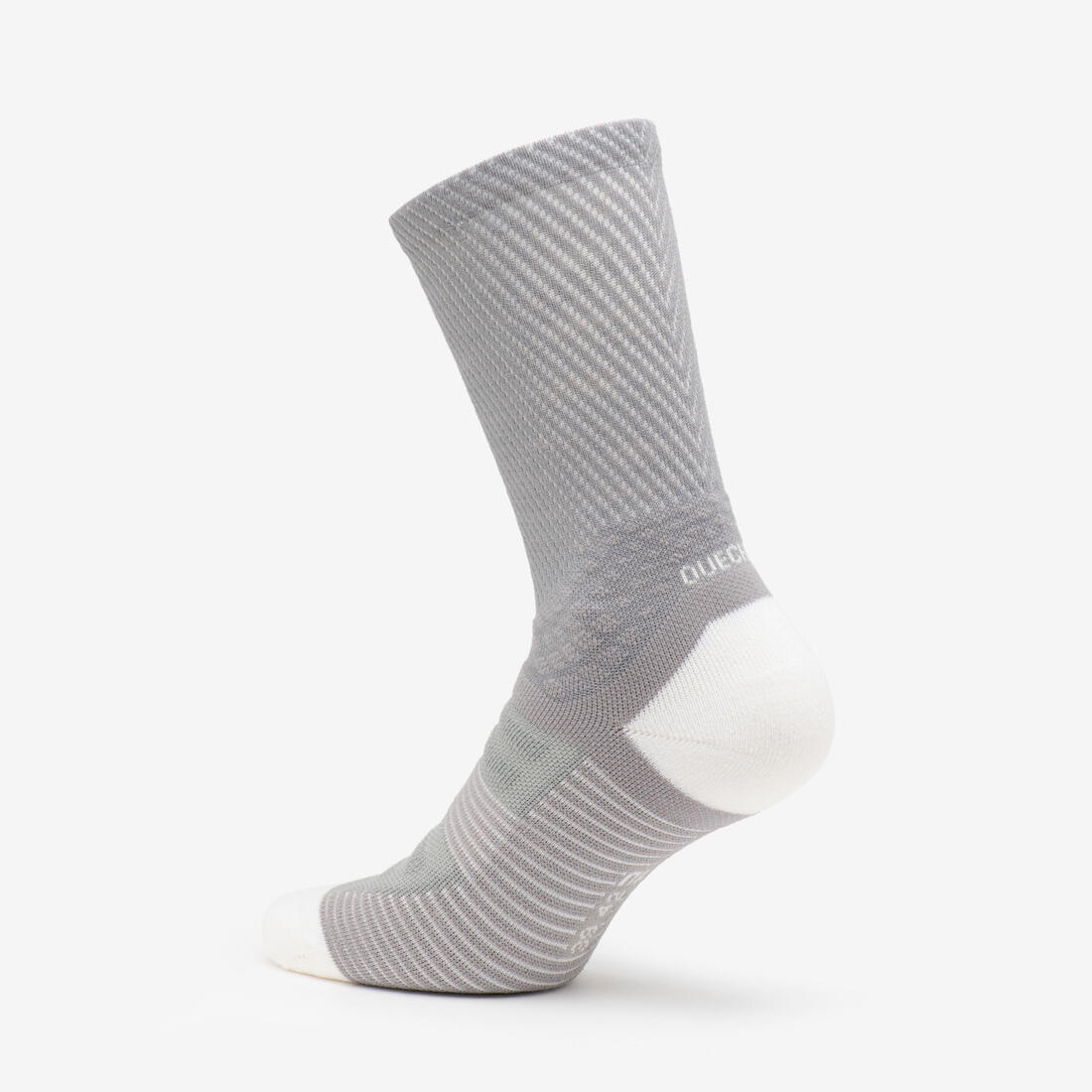 Calcetines de senderismo largos de lana grises para adultos Hike 900 (2 pares) - Image 12
