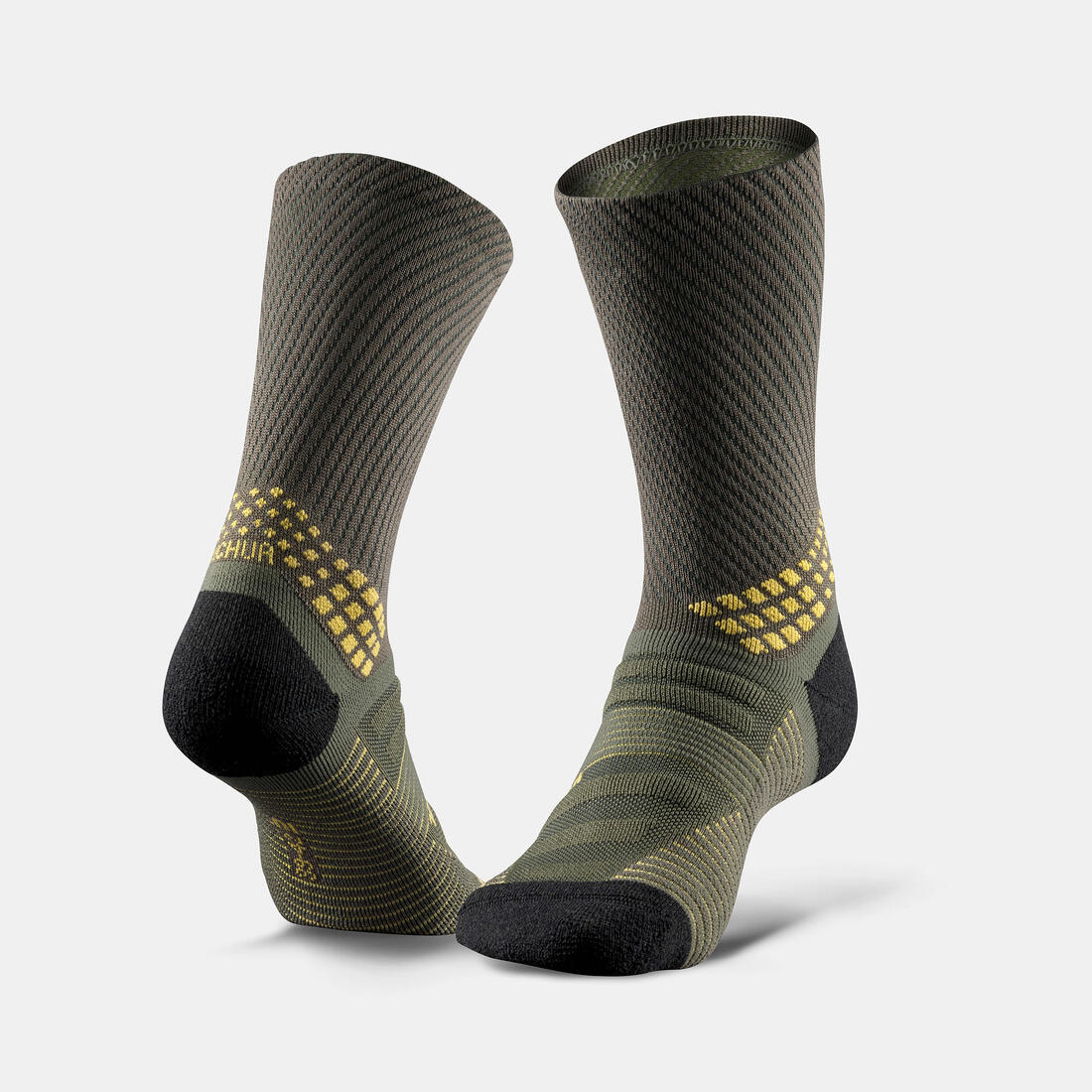 Calcetines de senderismo largos de lana grises para adultos Hike 900 (2 pares) - Image 7