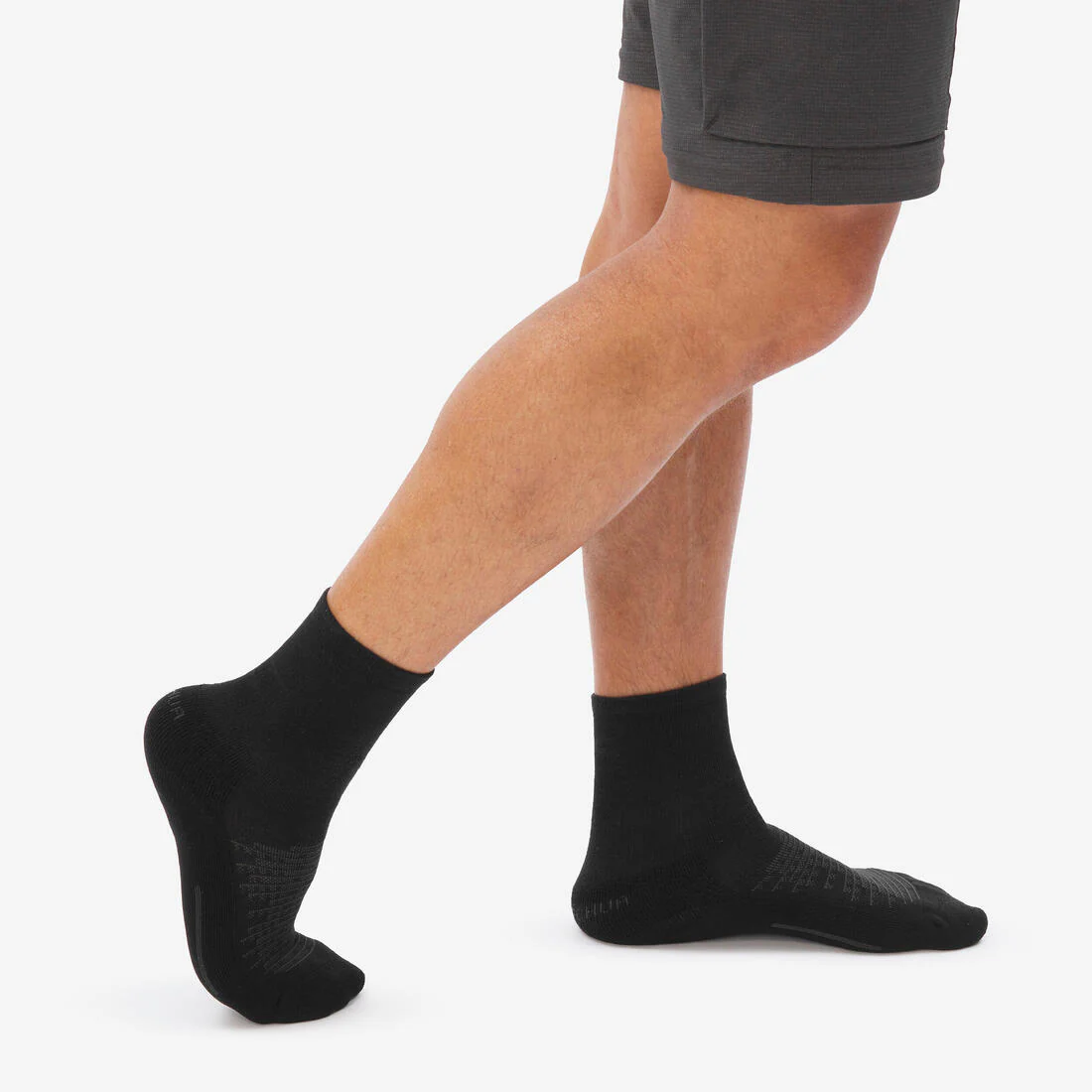 Calcetines de senderismo largos negros para adulto 100 (2 pares) - Image 17