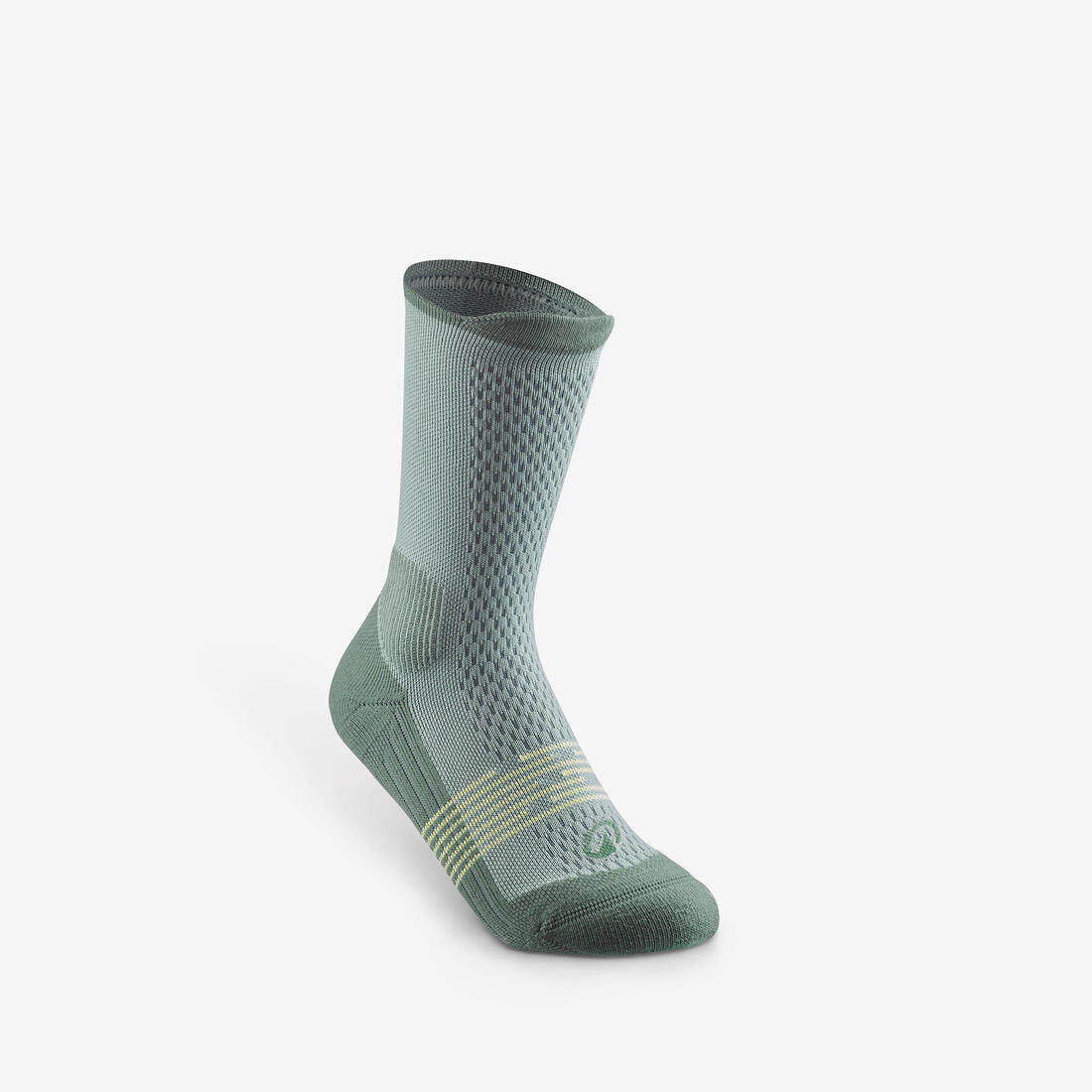Calcetines de senderismo largos verdes para niños Hike 500, 2 pares - Image 3