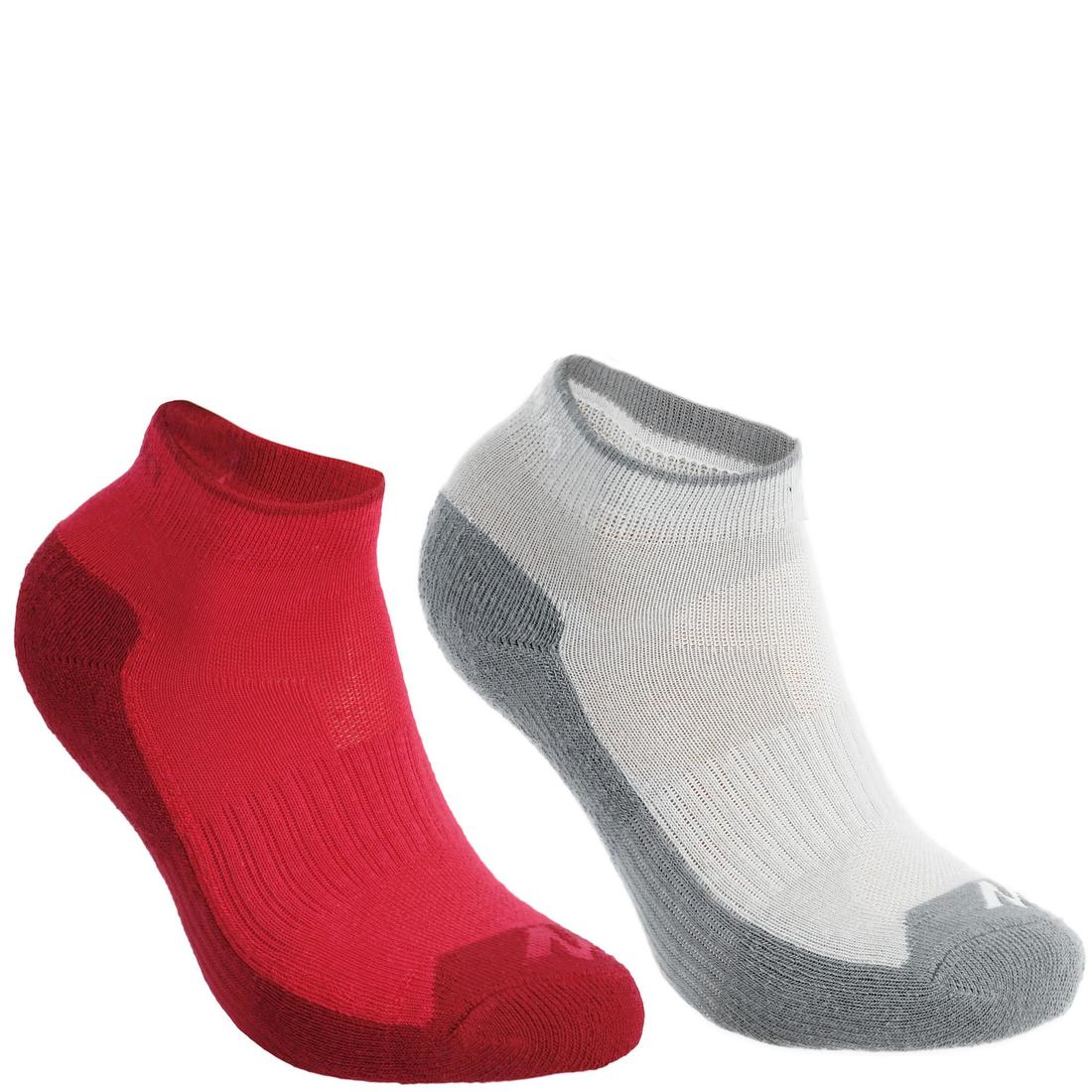 Calcetines de senderismo azul con gris para niños MH100, 2 pares - Image 2