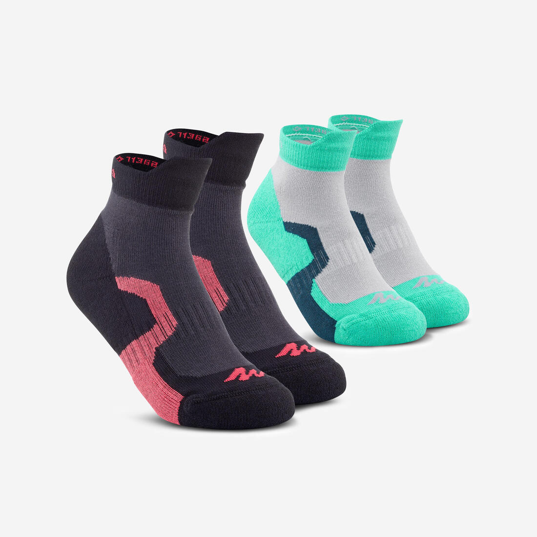 Calcetines de senderismo para niños, 2 pares, Crossocks MID - Image 2