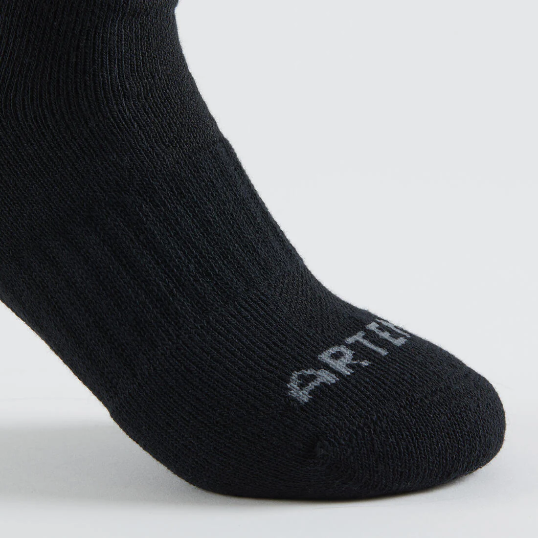 Calcetines de tenis altos negro y gris Decathlon RS 500, 3 pares - Image 13