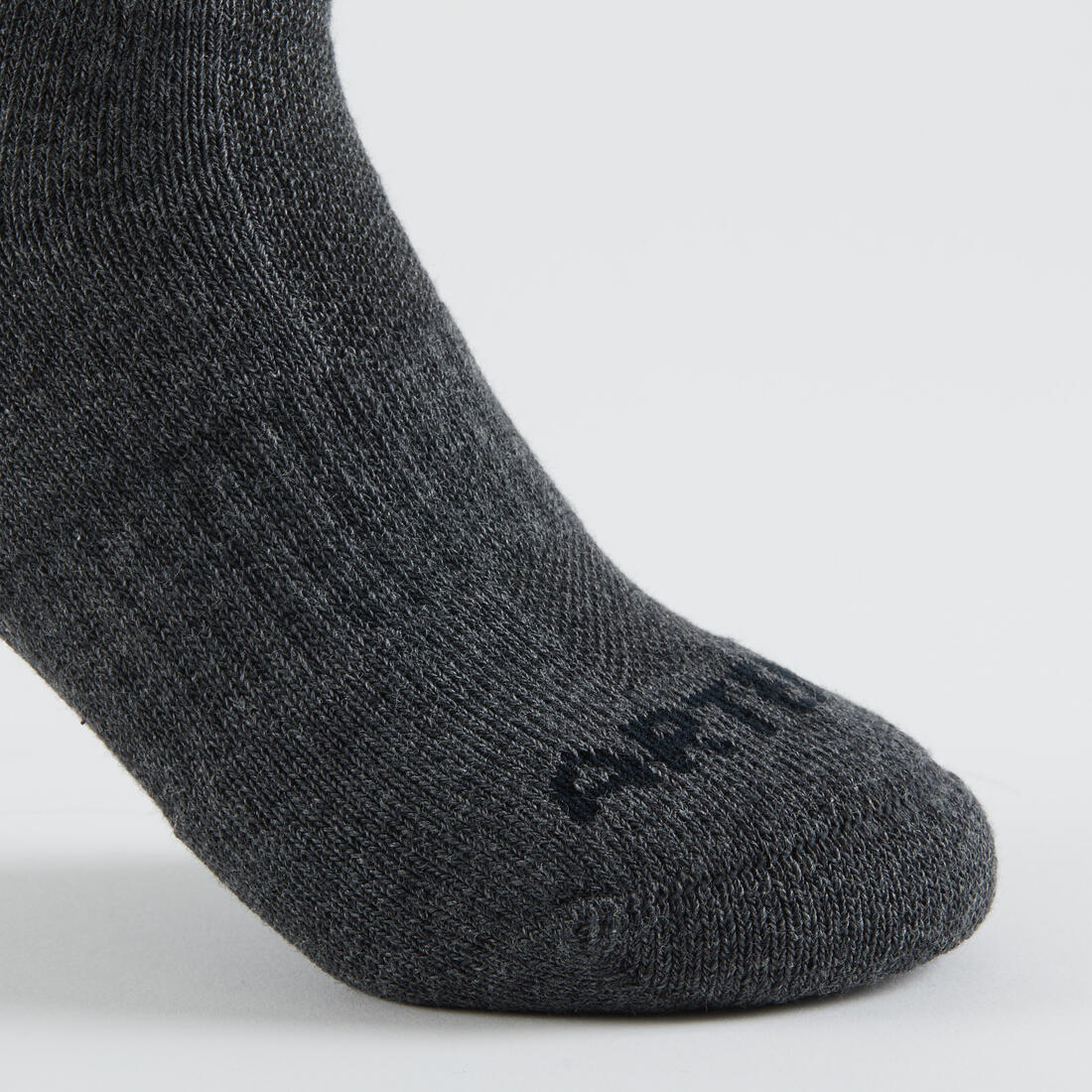 Calcetines de tenis altos negro y gris Decathlon RS 500, 3 pares - Image 14