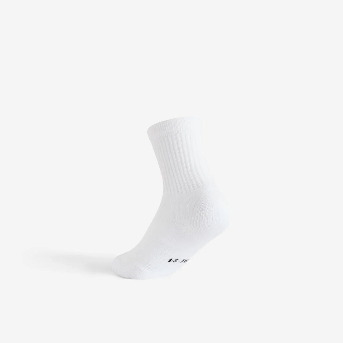 CALCETINES LARGOS DEPORTES DE RAQUETA NIÑOS ARTENGO RS 100 BLANCO LOTE 3 PARES - Image 5