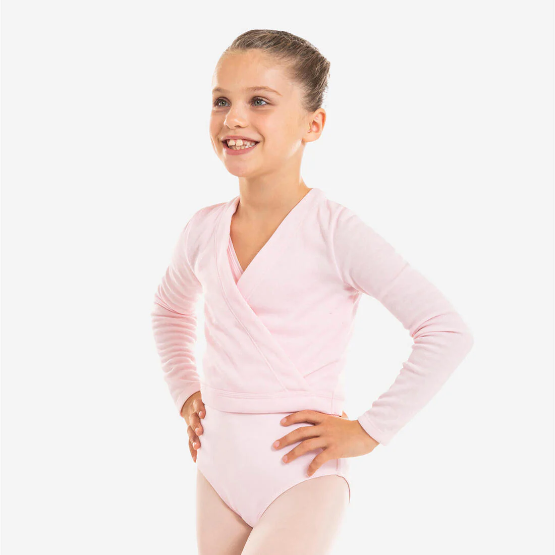 Calentadores de danza clásica/moderna rosas para niños - Image 8