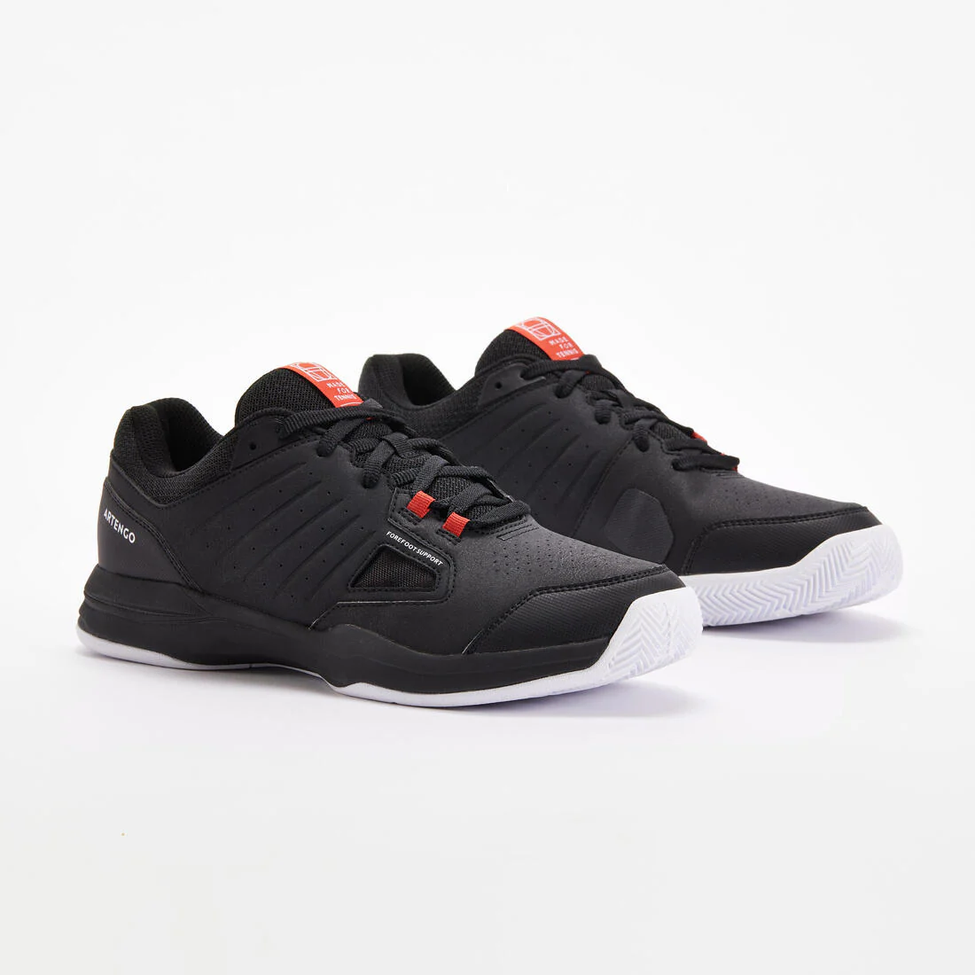 CALZADO DE TENIS HOMBRE TIERRA BATIDA TS 500 NEGRO ROJO LADRILLO - Image 3