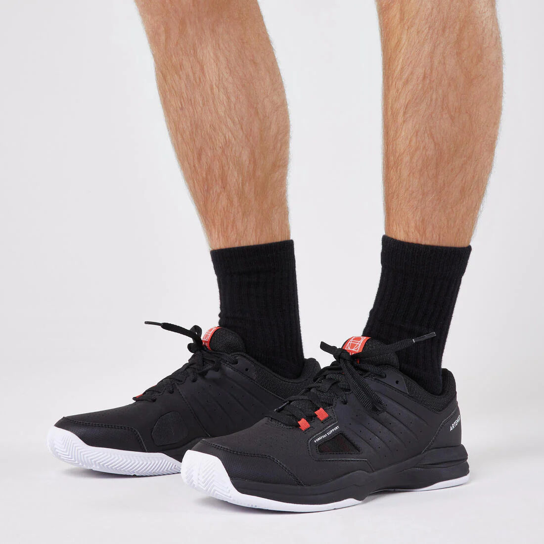 CALZADO DE TENIS HOMBRE TIERRA BATIDA TS 500 NEGRO ROJO LADRILLO - Image 7