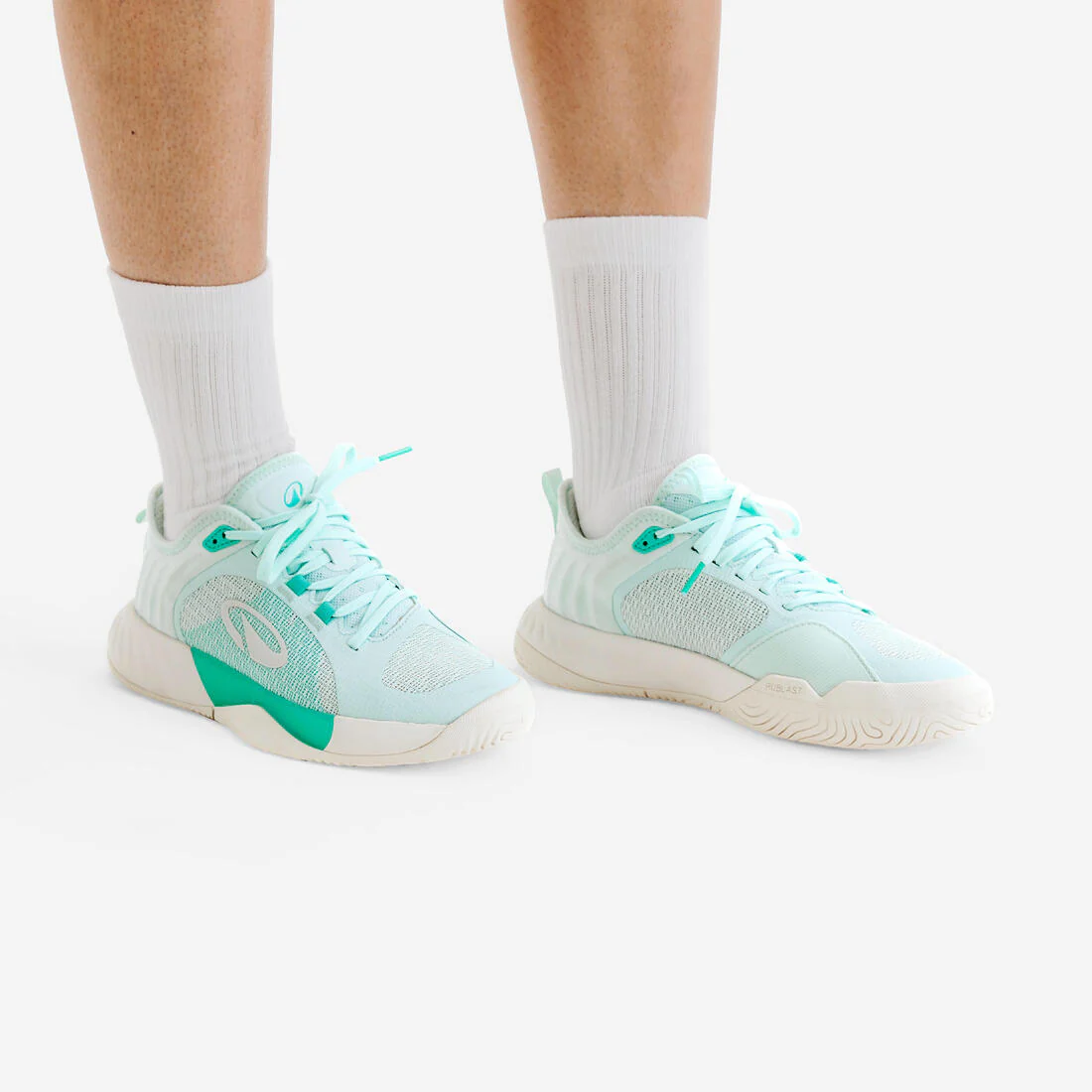 Calzado de tenis multipista cómodo verde para mujer Kuikma Unrupt Team - Image 6