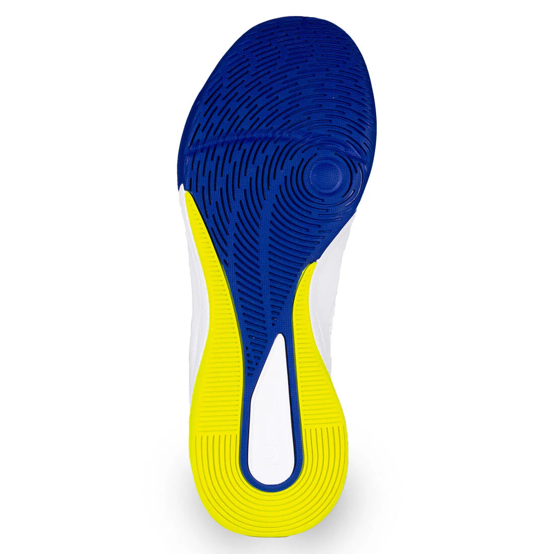Calzado de voleibol confort blanco/azul y amarillo fluorescente para adulto - Image 4