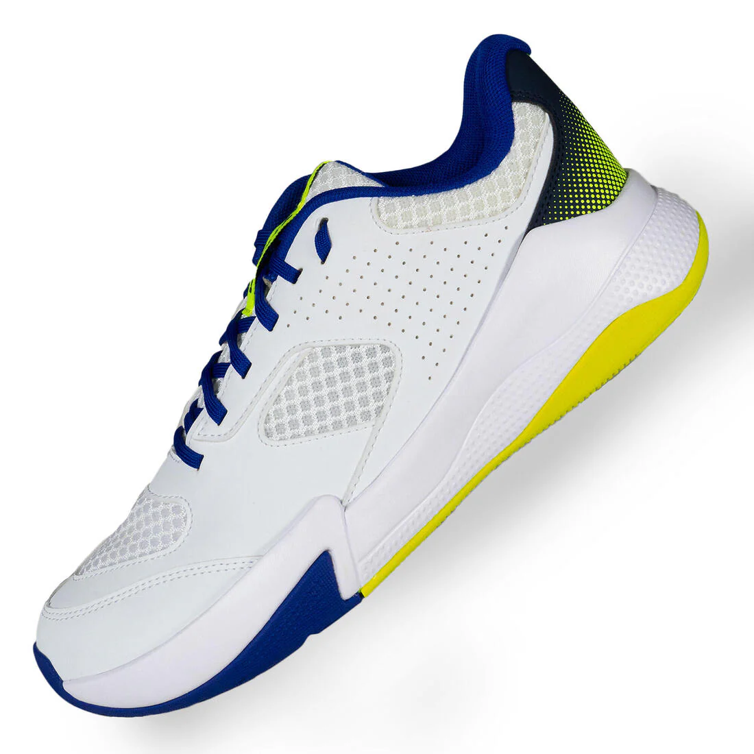 Calzado de voleibol confort blanco/azul y amarillo fluorescente para adulto - Image 6