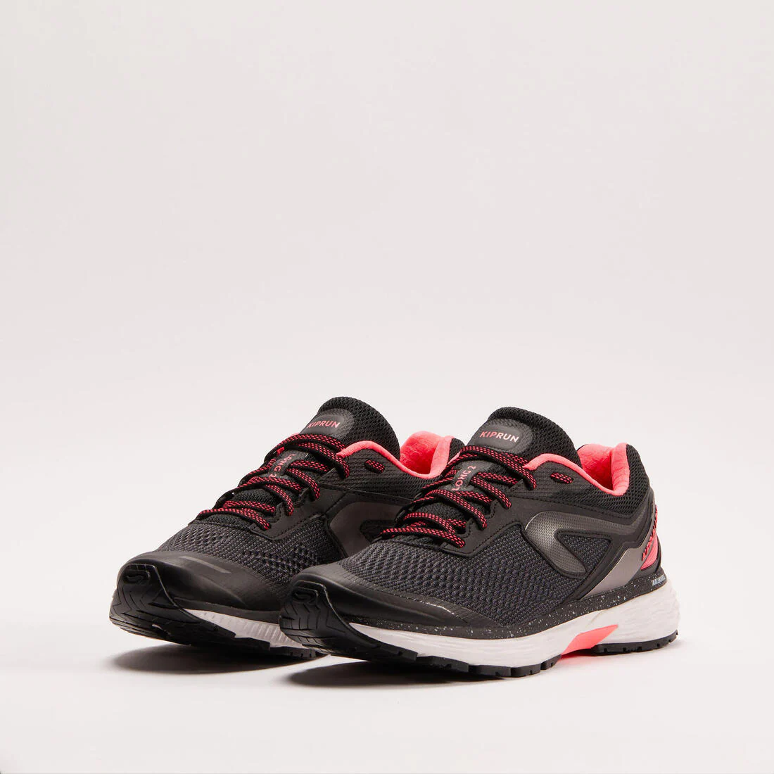 Calzado Running Kiprun Long2 Mujer Negro Rosa