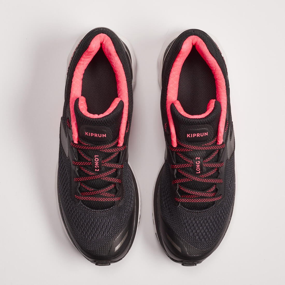 Calzado Running Kiprun Long2 Mujer Negro Rosa - Image 4