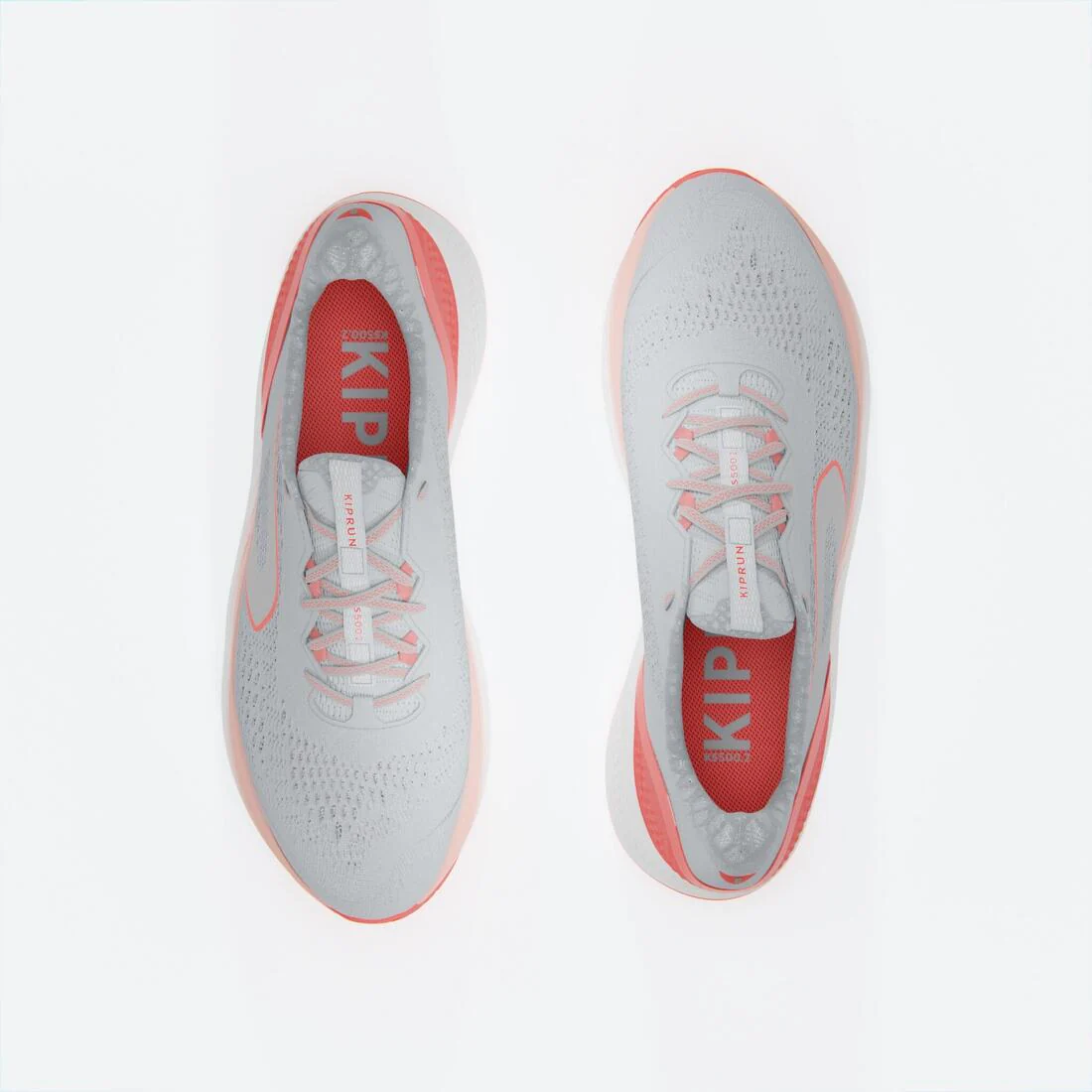 CALZADO RUNNING MUJER KIPRUN KS 500 2 GRIS Y ROJO CORAL - Image 8