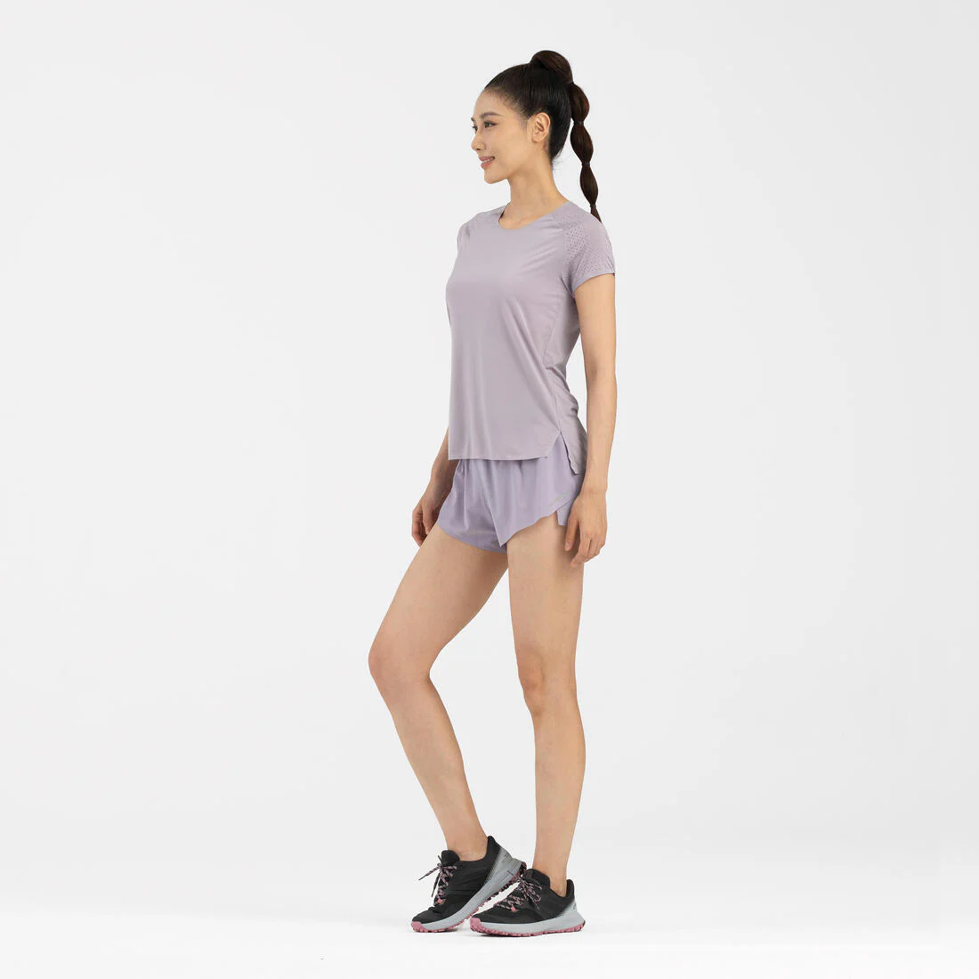 CALZADO TRAIL RUNNING MUJER TR2 gris carbono botón de rosa - Image 16