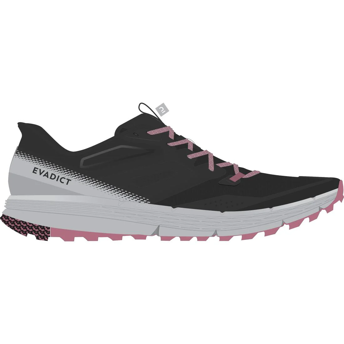 CALZADO TRAIL RUNNING MUJER TR2 gris carbono botón de rosa - Image 18