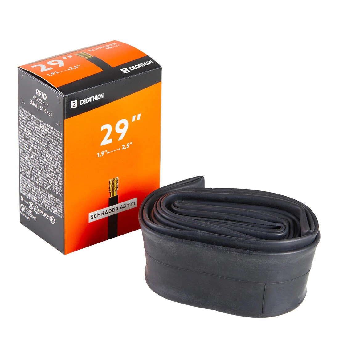 Cámara de aire para llanta de 29 x 1.9/2.5 con válvula Schrader de 48 mm - Image 3