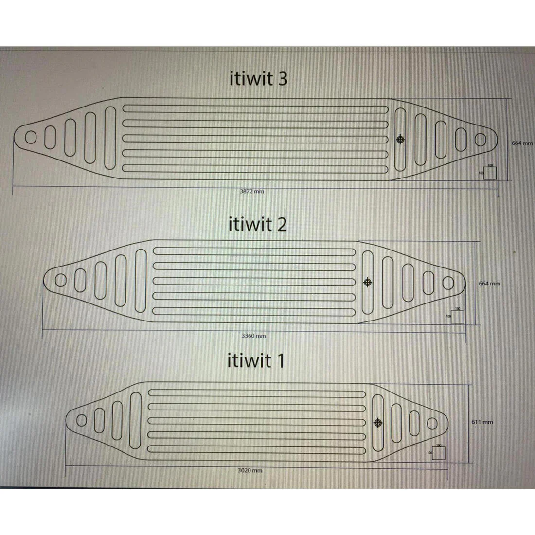 Cámara de fondo de canoa de kayak para 3 personas Itiwit 100 Textil - Image 2