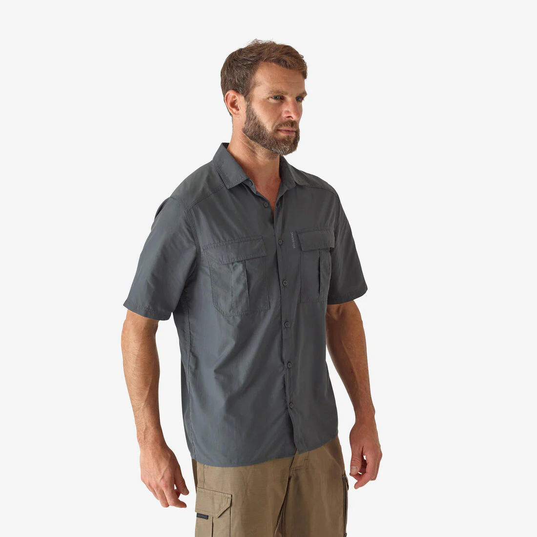 Camisa de caza ligera de manga corta para adulto Solognac 100 - Image 2