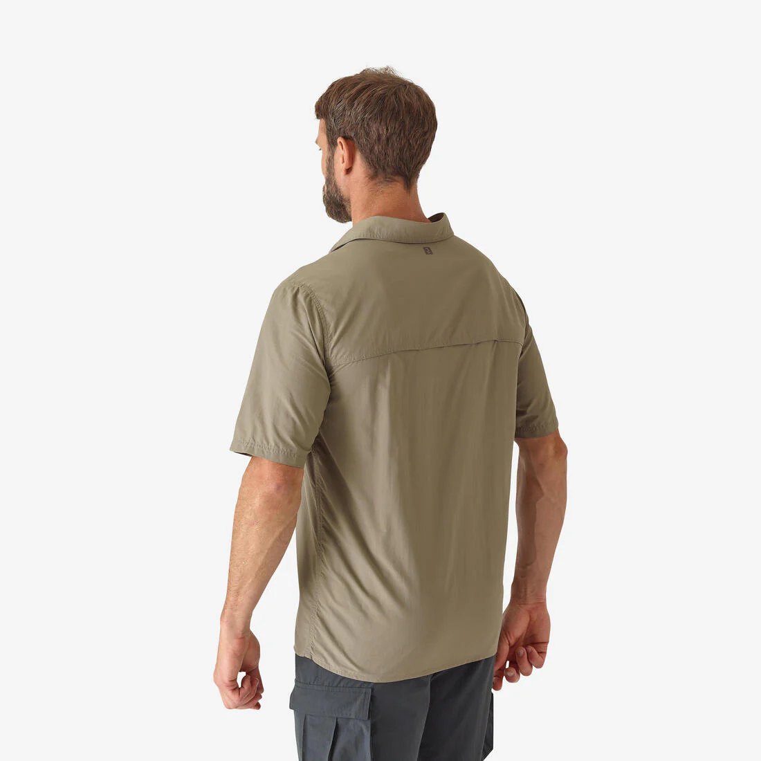Camisa de caza ligera de manga corta para adulto Solognac 100 - Image 3