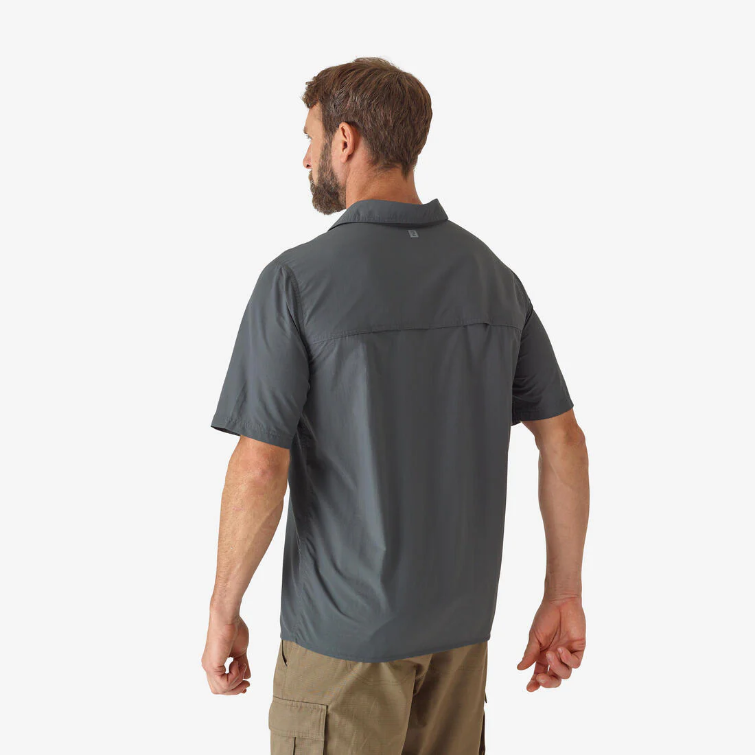 Camisa de caza ligera de manga corta para adulto Solognac 100 - Image 4