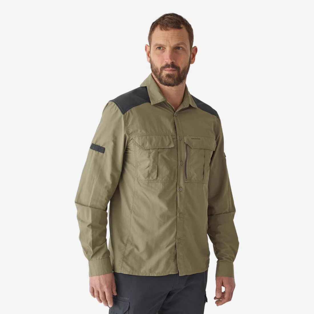 Camisa de caza transpirable y ligera de manga larga para adulto Solognac 520
