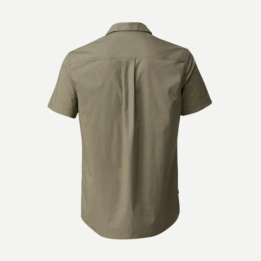 CAMISA DE TREKKING VIAJE TRAVEL 100 MANGAS CORTAS CAFÉ HOMBRE - Image 6